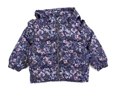 Name It dark sapphire floral puffer winter jacket